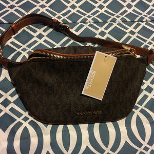Michael Kors Brown Belt Bag (RHEA ZIP)